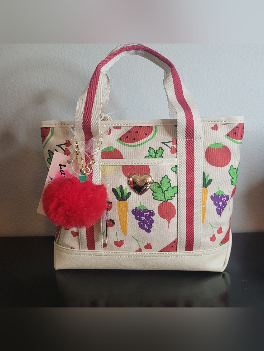 Betsey Johnson Fruit & Veg Print Tote Bag